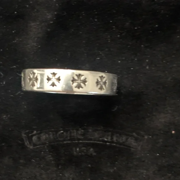 Chrome Hearts  Forever Sterling Silver Men's Ring 6mm size 100 - Picture 3 of 8